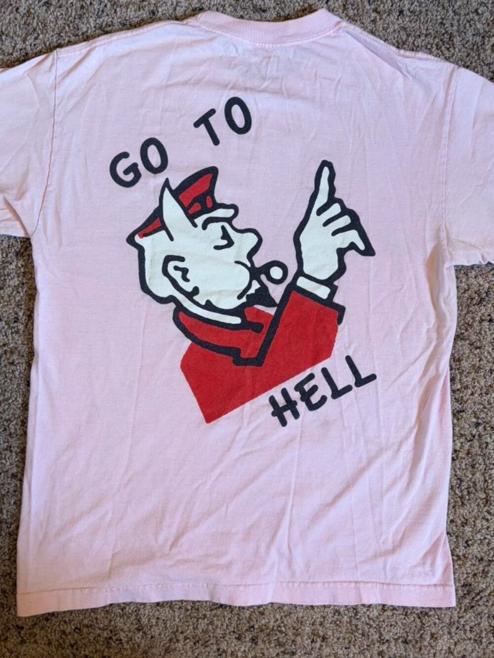 Pink Superrradical Go to Hell Shirt